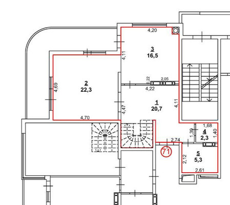 Продам трехкомнатную (3-комн.) квартиру, Черноморская наб, 1Л, Феодосия г