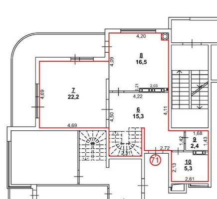 Продам трехкомнатную (3-комн.) квартиру, Черноморская наб, 1Л, Феодосия г
