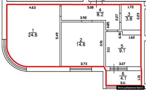 Продам двухкомнатную (2-комн.) квартиру, Орудийная ул, 32б, Калининград г