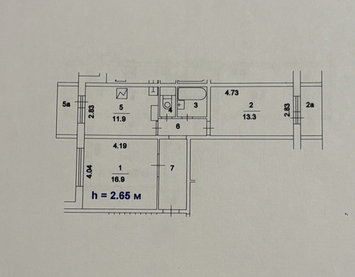 Продам двухкомнатную (2-комн.) квартиру, Горчакова ул, 1к3, Москва г