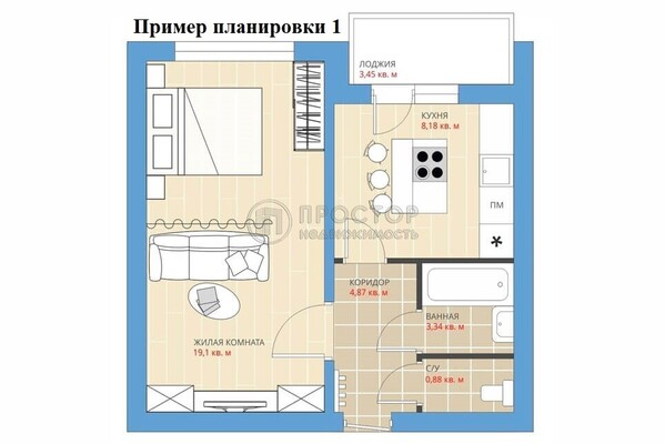 Продам однокомнатную (1-комн.) квартиру, Новгородская ул, 16к1, Москва г