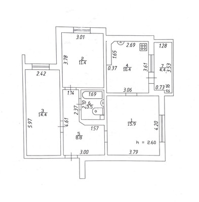 Продам трехкомнатную (3-комн.) квартиру, Мусина ул, 7, Казань г