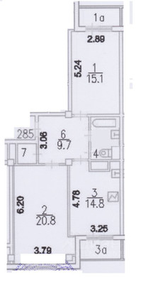 Продам двухкомнатную (2-комн.) квартиру, Мичуринский пр-кт, 9, Москва г