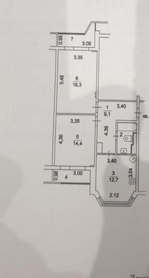 Продам двухкомнатную (2-комн.) квартиру, Северный (Купелинка мкр) кв-л, 5, Сапроново д