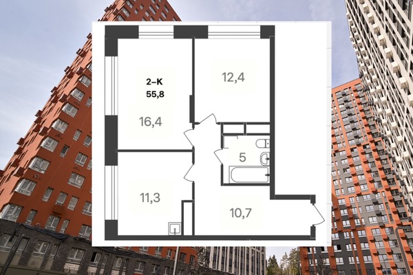 Продам двухкомнатную (2-комн.) квартиру, Московская ул, 3к4, Пенино д