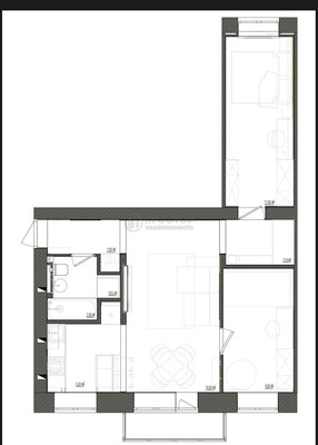 Продам двухкомнатную (2-комн.) квартиру, Вадковский пер, 4/6, Москва г