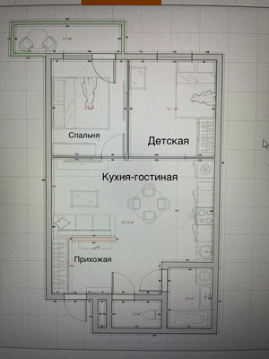 Продам двухкомнатную (2-комн.) квартиру, Оганова ул, 20, Ростов-на-Дону г