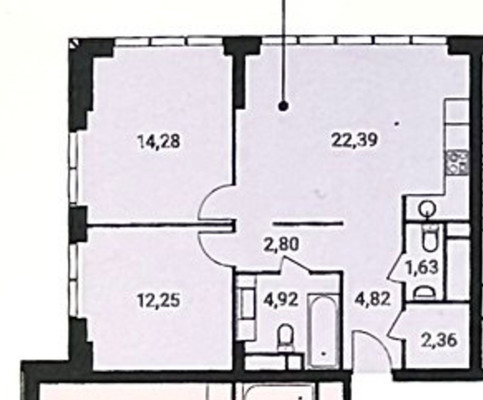 Продам двухкомнатную (2-комн.) квартиру, Шмитовский проезд, 39к5, Москва г