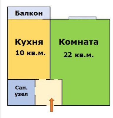 Продам однокомнатную (1-комн.) квартиру, Дзержинского ул, 2, Реутов г