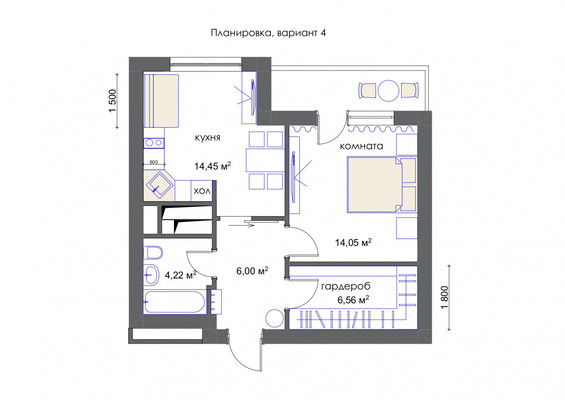 Продам однокомнатную (1-комн.) квартиру, Николая Старостина ул, 10к1, Москва г