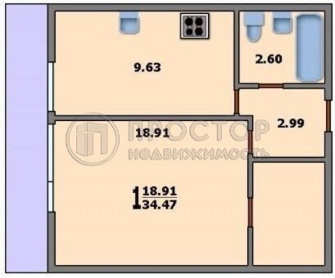 Продам однокомнатную (1-комн.) квартиру, 7-я Парковая ул, 15к2, Москва г