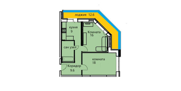 Продам двухкомнатную (2-комн.) квартиру, Дмитровская ул, 30, Базарово д