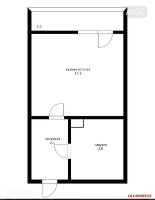 Продам однокомнатную (1-комн.) квартиру, им. Ивана Беличенко ул, 103к1, Краснодар г