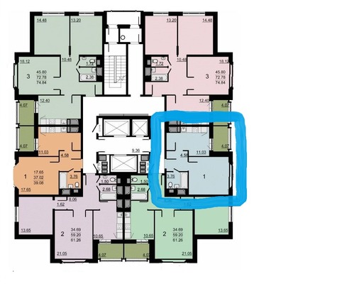 Продам однокомнатную (1-комн.) квартиру, Маковского ул, 24, Одинцово г