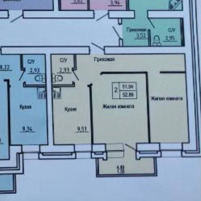Продам двухкомнатную (2-комн.) квартиру, Соколовская ул, 60, Красноярск г