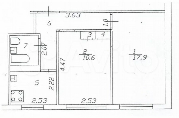 Продам двухкомнатную (2-комн.) квартиру, Коммунистическая ул, 18, Раменское г