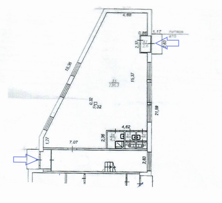 Сдам коммерческое помещение 148,3 м2, Колмогорова ул, 5к1, Екатеринбург г