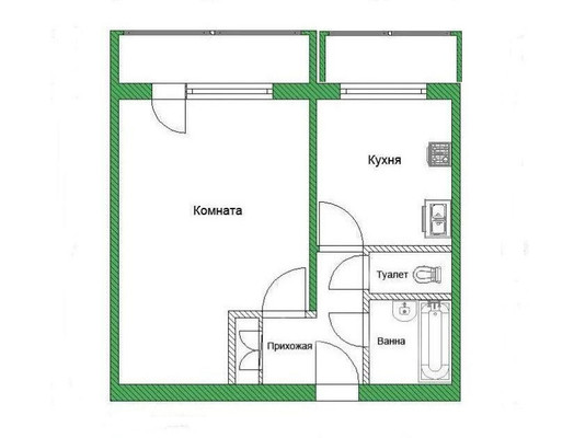 Продам однокомнатную (1-комн.) квартиру, 1129, Зеленоград г