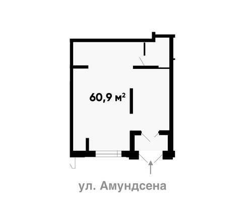 Продам коммерческое помещение 60,9 м2, Академика Ландау ул, 3, Екатеринбург г