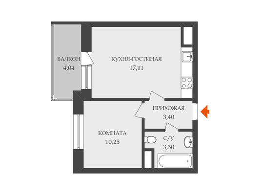 Продам однокомнатную (1-комн.) квартиру, Верхне-Каменская ул, 3к1, Санкт-Петербург г