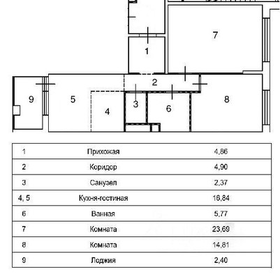 Продам трехкомнатную (3-комн.) квартиру, Шмитовский проезд, 39к7, Москва г