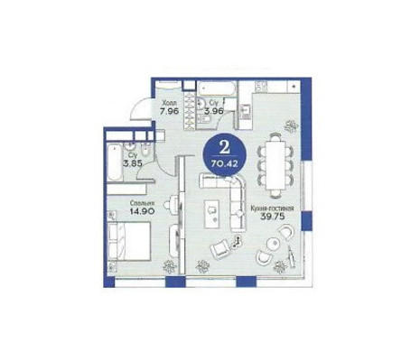 Продам двухкомнатную (2-комн.) квартиру, Новоалексеевская ул, 16к4, Москва г