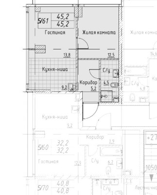 Продам однокомнатную (1-комн.) квартиру (долевое), Кутузовский проезд, 16кА, Москва г