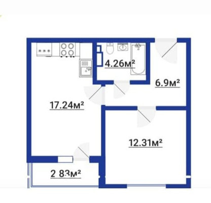 Продам однокомнатную (1-комн.) квартиру, Авиаконструкторов пр-кт, 54, Санкт-Петербург г