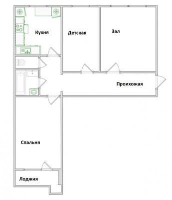 Продам трехкомнатную (3-комн.) квартиру, Бородина ул, 7, Пенза г