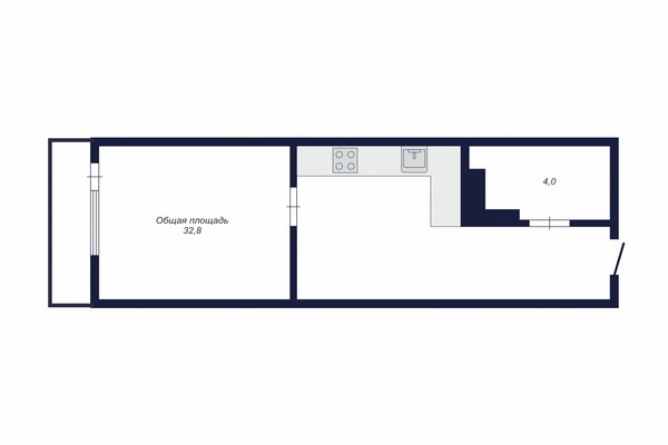 Продам однокомнатную (1-комн.) квартиру, Краснопольский пр-кт, 17а, Челябинск г