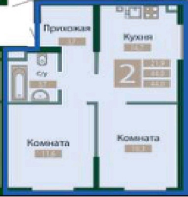 Продам двухкомнатную (2-комн.) квартиру, Парковая ул, 2, Молодежное пгт