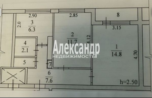 Продам двухкомнатную (2-комн.) квартиру, Сосновый Бор ул, 4, Восход пгт