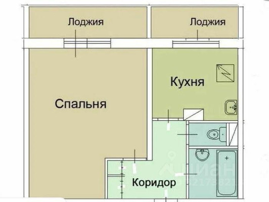 Продам однокомнатную (1-комн.) квартиру, Кантемировская ул, 18к3, Москва г