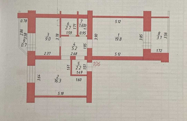 Продам двухкомнатную (2-комн.) квартиру, Ямашева пр-кт, 1019, Казань г