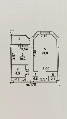 Продам однокомнатную (1-комн.) квартиру, Советский проезд, 4, Видное г