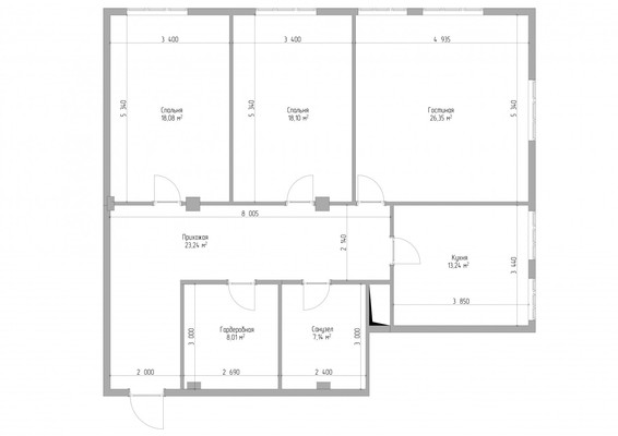 Продам трехкомнатную (3-комн.) квартиру, Ленина пр-кт, 46Б, Нальчик г