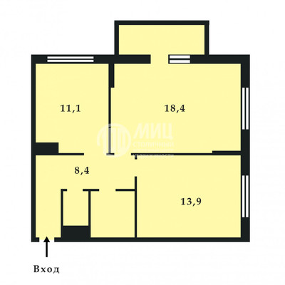 Продам двухкомнатную (2-комн.) квартиру, 2-й Лихачёвский пер, 4/1, Москва г