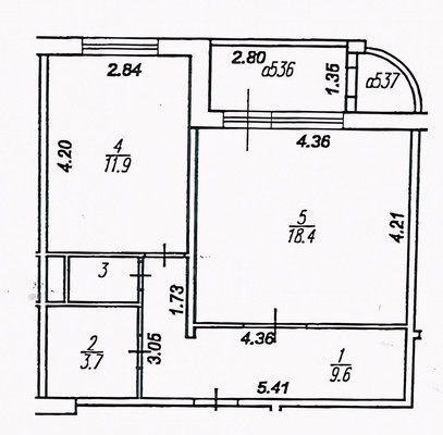 Продам однокомнатную (1-комн.) квартиру, Новаторов пл, 9В, Рязань г