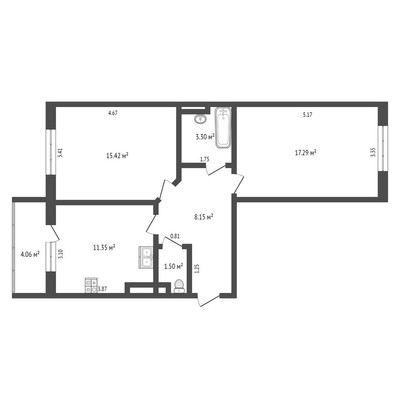 Продам двухкомнатную (2-комн.) квартиру, Объездная ул, 39к2, Анапа г