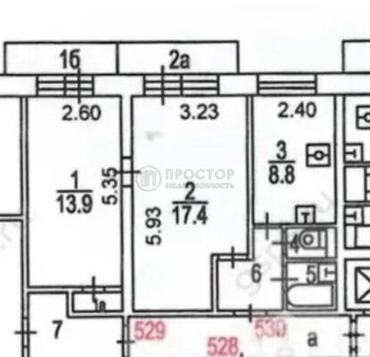 Продам двухкомнатную (2-комн.) квартиру, Стратонавтов проезд, 16к1, Москва г