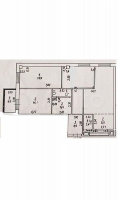 Продам трехкомнатную (3-комн.) квартиру, 18-я линия ул, 3, Ростов-на-Дону г