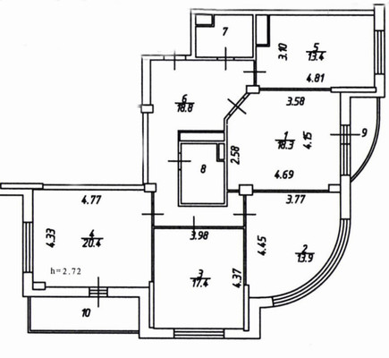 Продам многокомнатную квартиру, 5, СНТ Южное тер