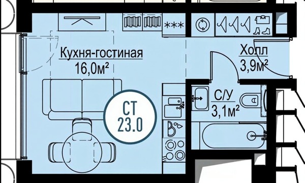 Продам однокомнатную (1-комн.) квартиру, Волгоградский пр-кт, 32/5к6, Москва г