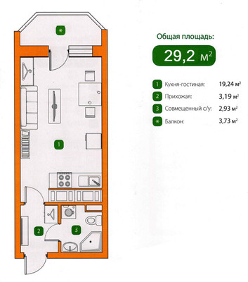 Продам однокомнатную (1-комн.) квартиру, Петровский б-р, 11к1, Мурино п