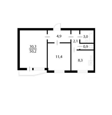 Продам двухкомнатную (2-комн.) квартиру, Николая Химушина ул, 23к1, Москва г