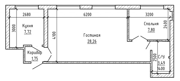 Продам двухкомнатную (2-комн.) квартиру, Осипенко ул, 20, Нальчик г