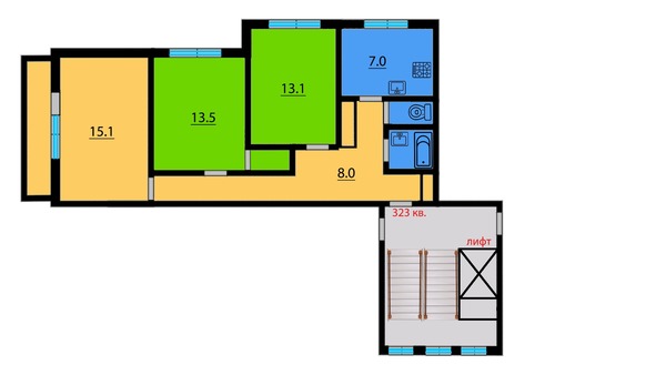 Продам комнату в 3-комн. квартире, Будапештская ул, 114, Санкт-Петербург г