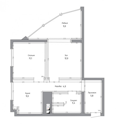 Продам трехкомнатную (3-комн.) квартиру, Нагорная ул, 16, Горное Лоо с
