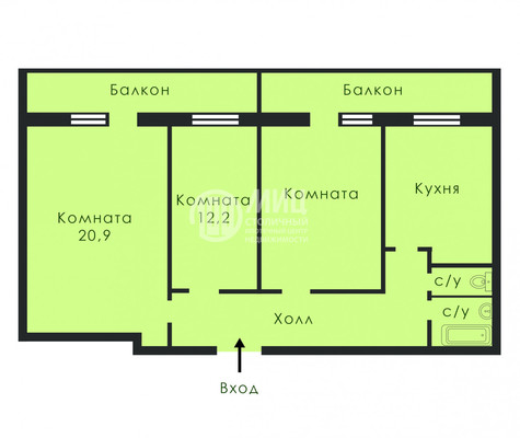 Продам трехкомнатную (3-комн.) квартиру, Шепелюгинская ул, 16, Москва г