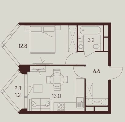 Продам однокомнатную (1-комн.) квартиру (долевое), Куусинена ул, Москва г